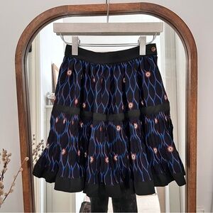 Kenzo x H&M Black and Blue Mini Skirt